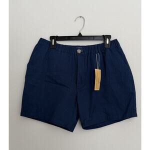 NWT Meripex Apparel Men's Navy Elastic-Waist Shorts 5.5" Inseam XL